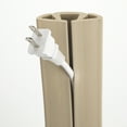 thumbnail image 4 of UT Wire 15 ft Cord Protector and Cover with 3 Channels for Floor, Beige, 4 of 6
