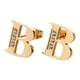 thumbnail image 1 of Aretes Mujer LuckyLy, Inicial Letra A, Acero Inoxidable con Oro 18k y Zirconia Cúbica, Modelo Tina dorado UNITALLA, 1 of 7