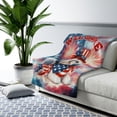 thumbnail image 3 of Havanese Patriotic Welcome for 4Th of July Independence Day Cozy Sherpa Blanket Havanese Dog Lover Gifts Idea Warm Soft Throw Blanket - 00010, 3 of 5