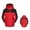 Watermelon Red, variant on Jane Wardrobe 3-in-1 Waterproof Ski Jacket for Unisex, Detachable Hood Fleece Lined, Windproof Color Block Outdoor Outerwear, 1 Piece, M-5XL, Plus Size Friendly