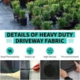 thumbnail image 4 of Woven Polypropylene Weed Barrier Fabric with Guide Lines, Heavy Duty Landscape Ground Cover Mat for Garden Driveway Pathway, Breathable Permeable Weed Control Cloth for Greenhouse Flower Bed, 4 of 7