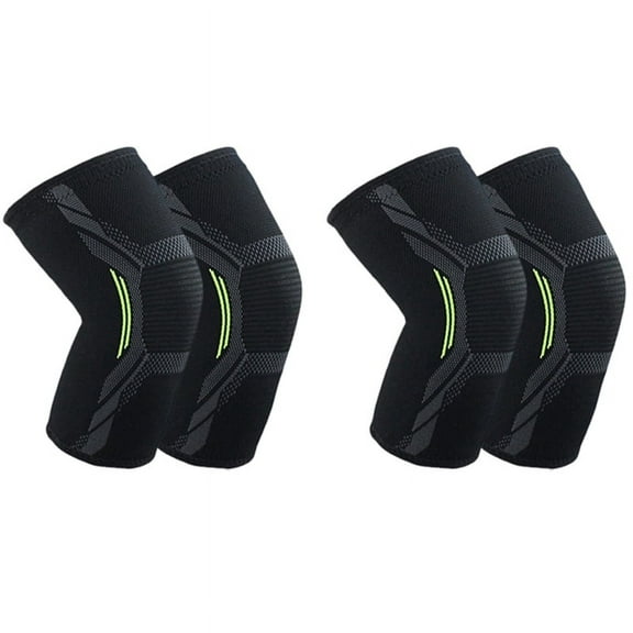 2pcs Basketball Football Sports Kneepad High Elastic Volleyball Knee Pads Brace Training Knee Support Protect - M & L