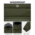 thumbnail image 5 of Wantdo Boy's Winter Coat Thick Puffer Jacket Windproof Outerwear Coat Army Green 8, 5 of 6