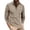 Khaki, variant on jjayotai Mens Long Sleeve Tops Clearance Men's Lapel Button Athletic Fallow Strip Slim Long Sleeve Lapel Top/Shirt