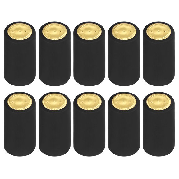 Uxcell 100 Pack Heat Shrink Wine Bottle Caps, 1.18" Wine Shrink Wrap Sleeves Cap, Black