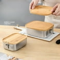 thumbnail image 2 of 304 Stainless Steel Lunch Boxes Sealed Containers Portable Sushi Box Bento Camping Tableware Leakproof Food Carrier, 2 of 9