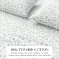 thumbnail image 2 of Great Bay Home 4-Piece 100% Turkish Cotton Flannel Sheet Set, Full, Snowflakes, 2 of 6