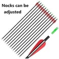 thumbnail image 4 of GPP Carbon 30-Inch Arrows with Field Points Replaceable Tips (12 Pack) with 6 Free Nocks for Recuve Bow & Compound Bow, 4 of 5