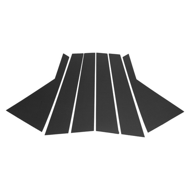 Pegatina Antirrayaduras del Pilar de la Puerta, Cubierta Exterior para KIA Sorento 2011-2015, Fibra de Carbono Negra, Frontal Trasero Izquierdo Derecho