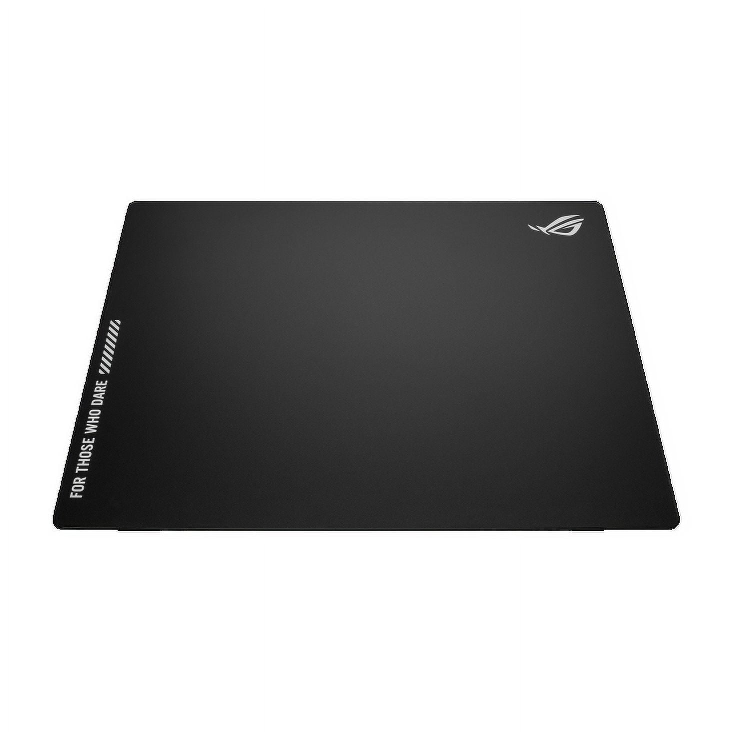 Asus ROG Moonstone Ace L Glass Gaming Mouse Pad, Ultra-smooth Surface, Noise-Reducing Design, 9H Tempered Glass, Impact & Scratch Resistant, Anti-slip Silicone Base, 500 x 400 mm, Black
