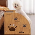 thumbnail image 2 of 100% Solid Wood Pet Stairs, Non-Slip 2‑4 Level Pet Steps with Safety Rails & Ramp Design, Sturdy Pet Ladder for Bed & Sofa, Ideal for Small Medium Dogs, Cats & Senior Pets, 2 of 9