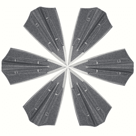 6PK Hunting Broadheads 145 Grain Archery Arrowheads Fix 2 Blade Welding Head Metal Arrow Tips for Wooden Arrow Bamboo Arrow Shaft