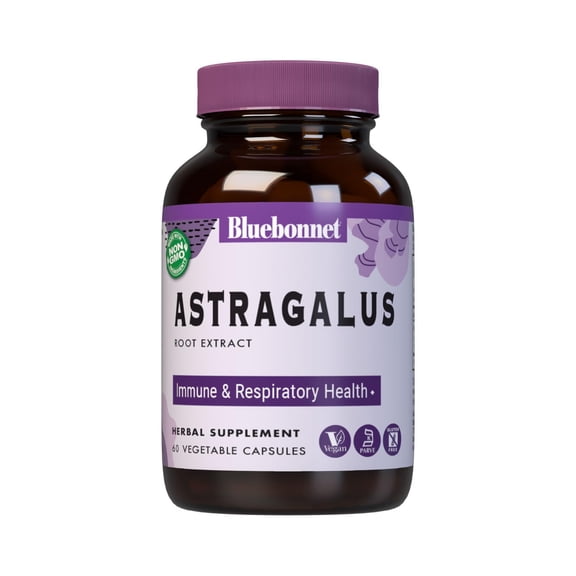 Bluebonnet Nutrition Astragalus Root Extract Supplement 400mg, 60 Count