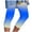033 Blue, variant on Fanxing Women Capri Leggings Plus Size Dressy Casual Tie Dye Yoga Pants Summer Capris Knee Length Crop Pants Lightweight Trendy Ladies Yoga Legging Trousers Blue,XXXL