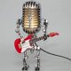 thumbnail image 1 of Lámpara Xmpmrb vintage robot de micrófono y guitarra, 16 cm, 450 g, 1 of 8