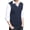 Navy, variant on Men's Wool Blended Sweater Vests V Neck Cable Twist Textured Knited Sleeveless Vests Casual Pullover Sweater White