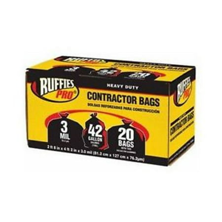 Berry Ccb720 20 Pk 42 Gal 3 Mil Heavy Duty Black Contractor Trash Berry Ccb720 20 Pk 42 Gal 3 Mil Heavy Duty Black Contractor Trash Bags