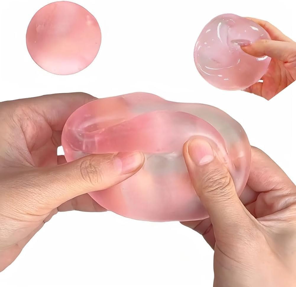 2026 New Coconut Oil Stress Ball, Squishy Coconut Oil Stress Ball, Slow-Rising Squeeze Ball, Odorless, Non-Sticky, Easy to Clean, Portable for Office, Study, and Home-2.36in (Blue-1pcs)