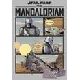 thumbnail image 2 of Junior's Star Wars: The Mandalorian Rescue The Child Graphic Tee Athletic Heather Small, 2 of 3