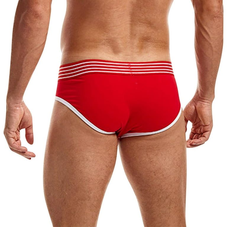kpoplk Men's Underwear Mens Mesh Bikini Brief Thong Design High