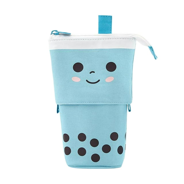 Sliding Pencil Case Box Pencil Bag Stationery Box Storage Bag Cute Transparent Stationary Organizer Pen Bag Hard Pencil Case Box for Adluts Back to School Decor for Office Organizer