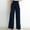 Dark Blue, variant on Titcea Summer Pants for Women 2024 Elastic Waist Solid Color Lace Up Straight Wide Leg Trousers Comfort Breathable Summer Casual Pants, Gifts for Her