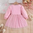 thumbnail image 5 of Cowsor Little Girls Long Sleeve Ruffle Cap Sleeve Round Neck Dress Sparkly Star Tulle Puff Gown Cute Princess Outfit for 3 to 10 Years Old Kids Special Occasions, 5 of 7