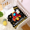 thumbnail image 5 of NASA Blanket for Kids Adults Teens Just A Boy Who Loves Space Rockets Blanket for Space Gifts,Soft and Plush Perfect for Sofa,Travel,Nursery,Birthday or Christmas (40" L X 30" W), 5 of 6