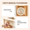 thumbnail image 5 of Robud Kids Wooden Kitchen Play Set Pretend Playset Toy with Play Cooker for Kids Boys Girls Age 3+,Caramel, 5 of 11