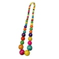 thumbnail image 3 of Bohemian Wood Beads Necklace for Graduation Engagement Wedding Daily wearing colorful, 3 of 8