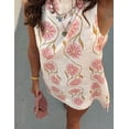 thumbnail image 4 of Vestido BQDCQB sin mangas con estampado floral de verano para mujer, 4 of 7