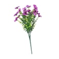 thumbnail image 3 of Ramo de flores violetas artificiales, planta falsa para jardín de casa con tallos verdes Púrpura, 3 of 9