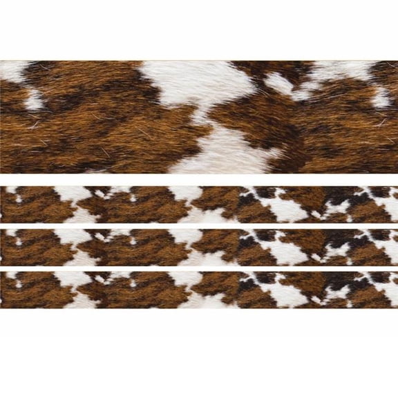 Eureka EU-846365-3 Cowhide Extra Wide Deco Trim, 37 ft. per Pack - Pack of 3