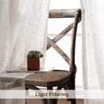 thumbnail image 2 of DriftAway Linen Curtains 96 Inches Long for Living Room Semi Sheer 2 Panels Farmhouse Natural Flax 3 Inch Rod Pocket Back Tab Boho Rustic Light Filtering Window Drapes for Bedroom Privacy Assured, 2 of 8