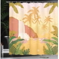 thumbnail image 4 of Ambesonne Garden Mist Shower Curtain, Soft Tropical Paradise, 69"Wx84"L, Multicolor, 4 of 5