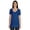 Blue, variant on Basic U Neck Summer T-shirt Short Sleeve Plain Cotton Tshirt Womens