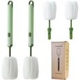 thumbnail image 1 of Cepillo para botellas Leixterich, limpiador de vasos con mango largo, verde, 1 of 7