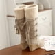 thumbnail image 4 of Botas altas de mujer con suela antideslizante y borlas para nieve de invierno (beige, talla 36), 4 of 7