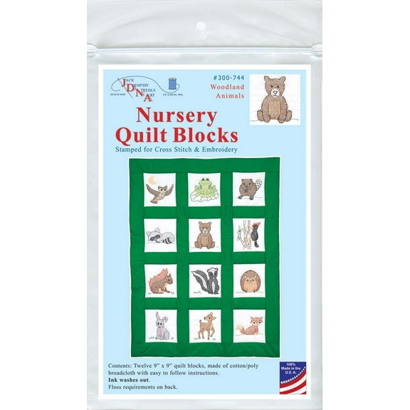 Woodland Animals Nursery Quilt Blocks