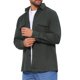 thumbnail image 4 of Chaqueta de trabajo INSPIRE CHIC para hombre, camisa de botón de manga larga, chaqueta de color sólido, S Gris oscuro, 4 of 6