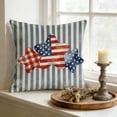 thumbnail image 6 of USA 250th Anniversary Throw Pillow Cover, Independence Day Patriotic Pillowcase for Couch, Sofa, Bed, Home Living Room Decor, No Pillow Core Included for Anniversary Holiday Decoration, 18*18in, E, 6 of 7