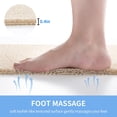 thumbnail image 5 of Non Slip Bathtub Mat, Foot Scrubber Anti Slip Fast Drying Shower Mat for Tub, Floor,Bathroom, Home, Kitchen, Hotel, Beige, 24x16 Inches, 5 of 5