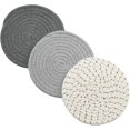 thumbnail image 1 of Potholders Set Trivets Set 100% Pure Cotton Thread Weave Hot Pot Holders Set, 1 of 4