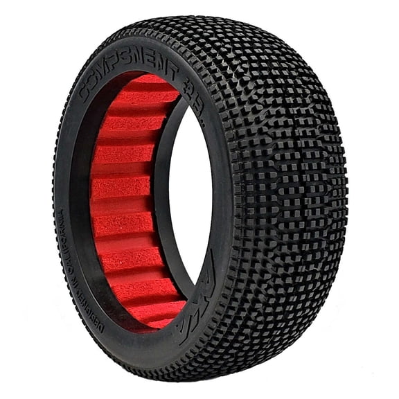 AKA PRODUCTS INC. 18 BUGGY COMPONENT 2AB W/ RED INSERTS SSLW 2 AKA14032QR RC Tire