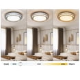 thumbnail image 4 of Modern LED Crystal Chandelier 3 Color Pendant Ceiling Light Fixture Flush Mount, 4 of 15