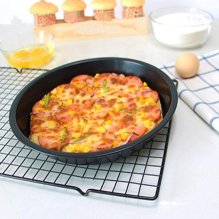 Round Deep Dish Pizza Pan, Multiple Sizes Available - 6inch, 8inch, 9inch,  10inch, Non-stick, Used For Home Baking Pizza