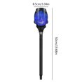 thumbnail image 4 of Luz De Antorcha De Llama Solar Pathway Light 12LED Luz de antorcha de seguridad para Patio Street Balcón (Azul 4 piezas), 4 of 7