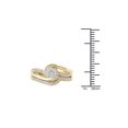thumbnail image 4 of 1/3 Carat T.W. Diamond Cluster 10kt Yellow Gold Engagement Ring, 4 of 5