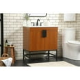 thumbnail image 2 of Elegant Decor Eugene 30" MDF Single Bathroom Vanity with Backsplash in Teak, 2 of 8