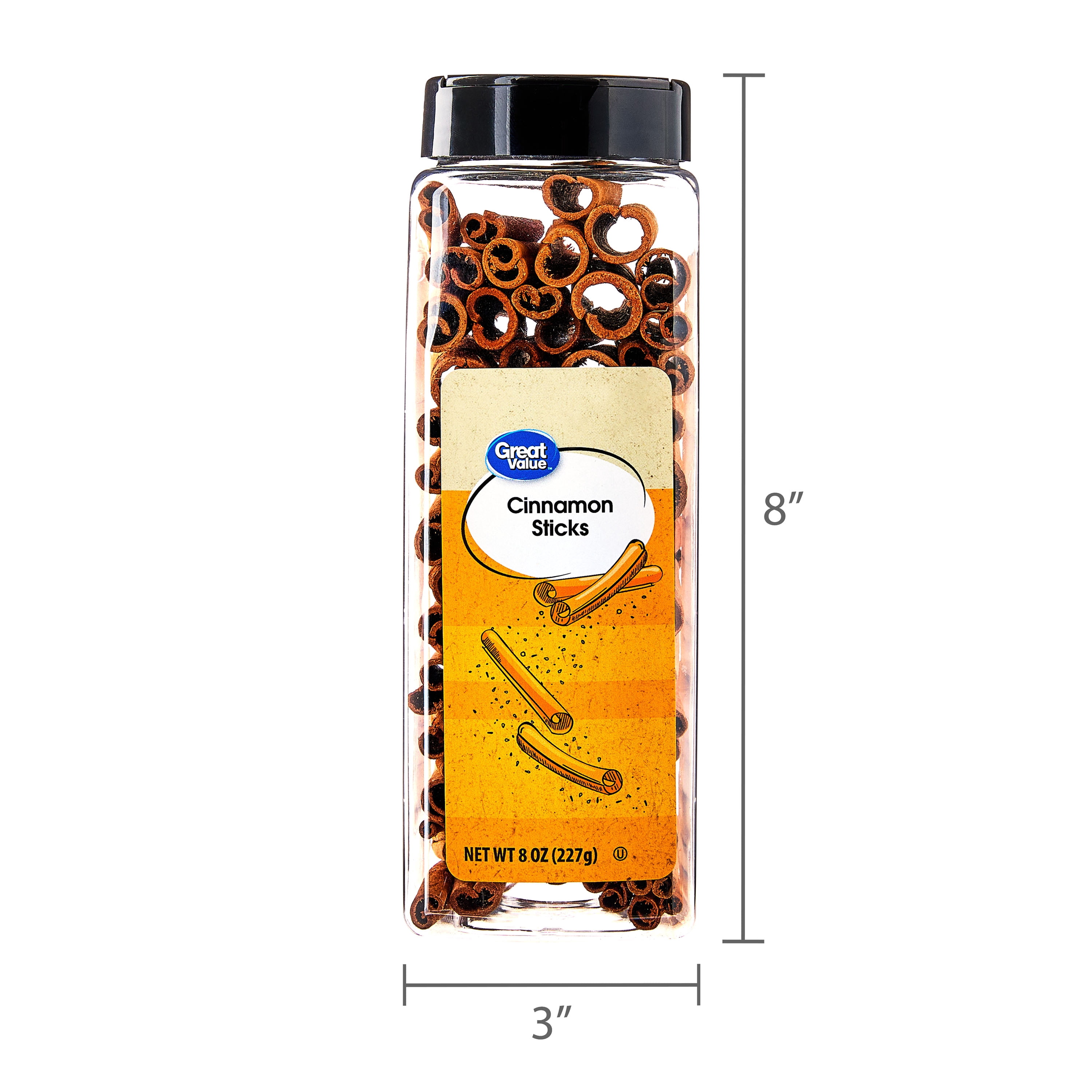 (4 pack) Great Value Cinnamon Sticks, 8 oz